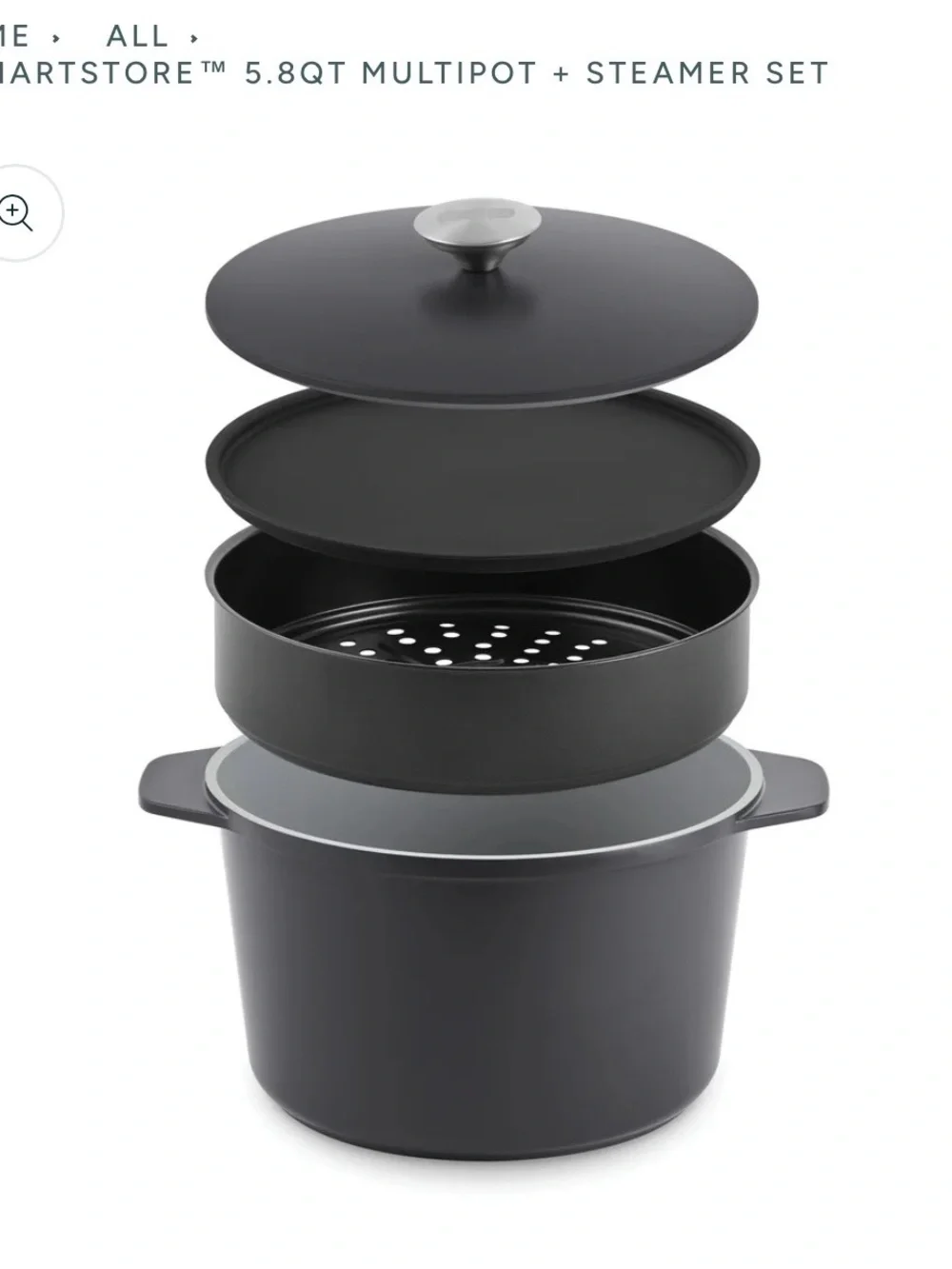 DASH SMARTSTORE™ 5.8QT MULTIPOT + STEAMER SET